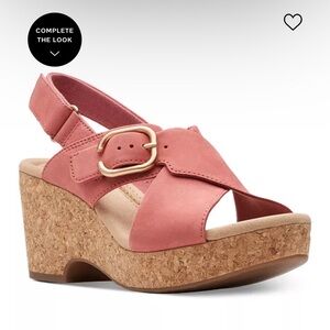NEW Clarks Giselle Dove Sandals